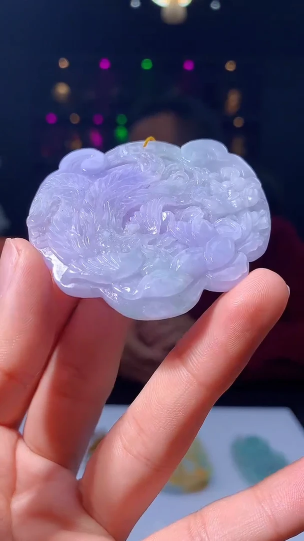【闪购商品】定制翡翠未镶嵌1015hm-毛货挂件27