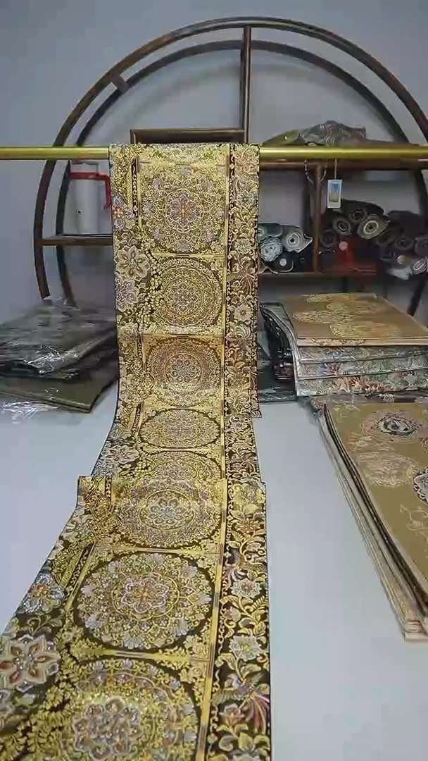 织绣132西阵织六通宝相花