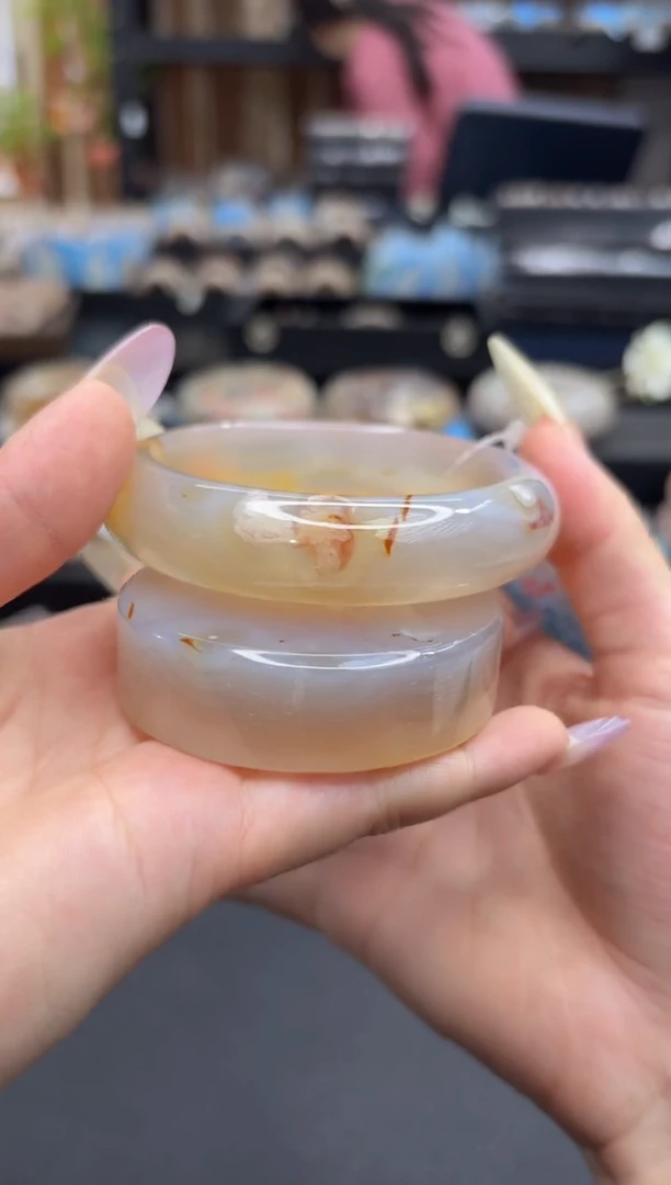 未镶嵌手镯石英质玉A154(60圈赠送镯心)