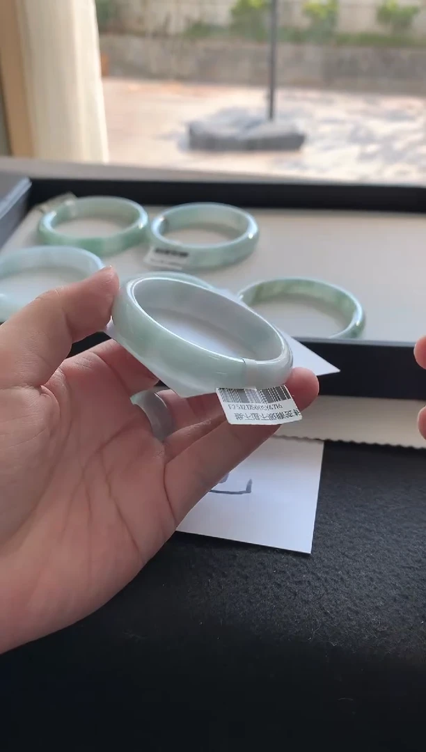 未镶嵌手镯翡翠54.8正圈Y4716买断