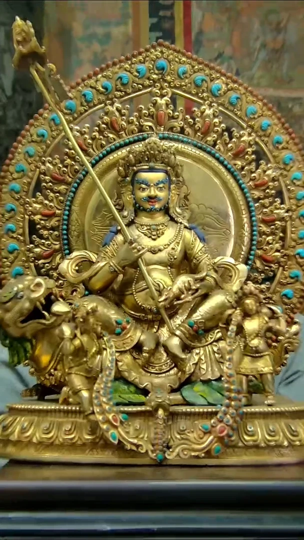 张****司铜像造像收藏铜像造像收藏财宝天王