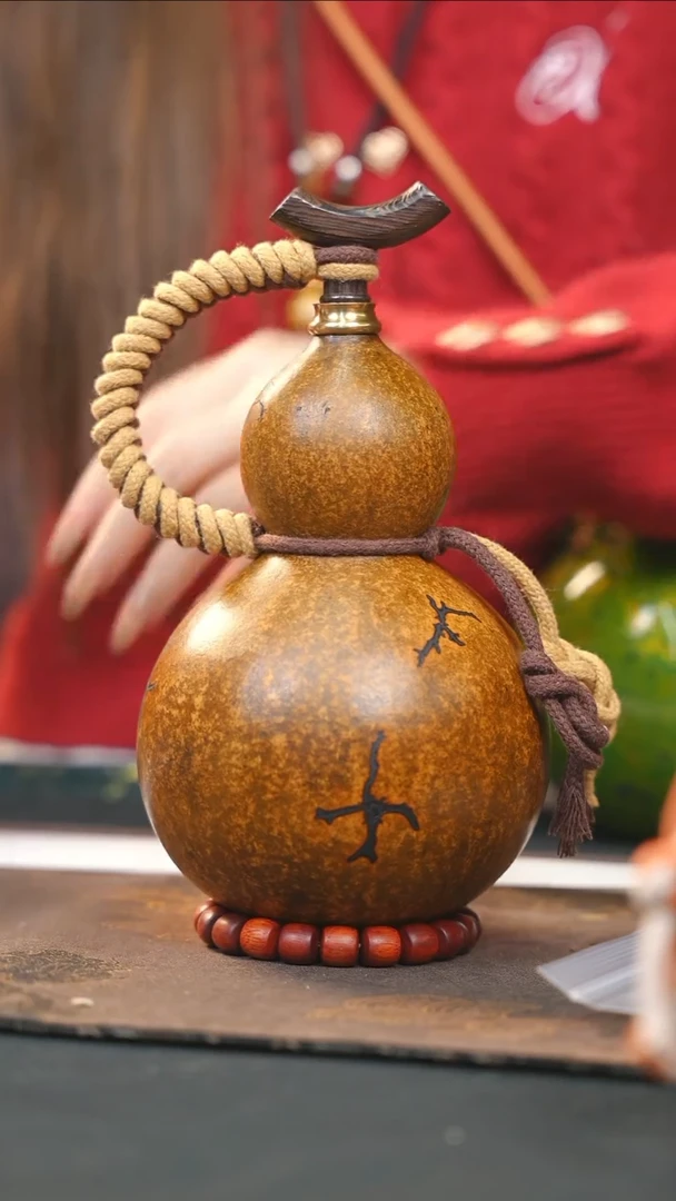 【闪购商品】WB274大漆酒葫芦不包手串及旋转底座