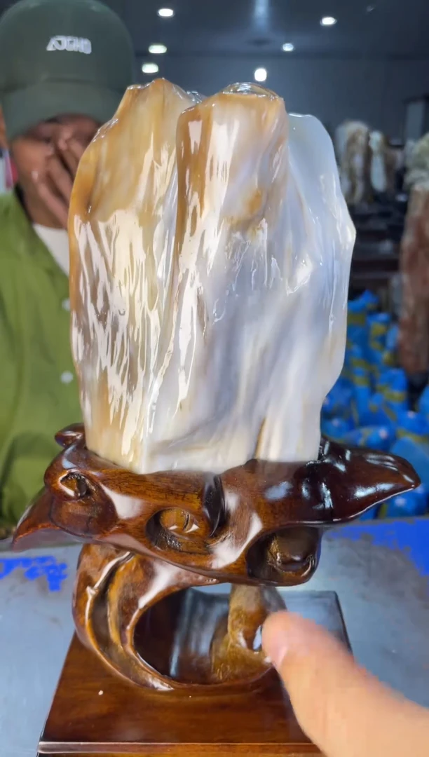 未镶嵌摆件硅化玉50