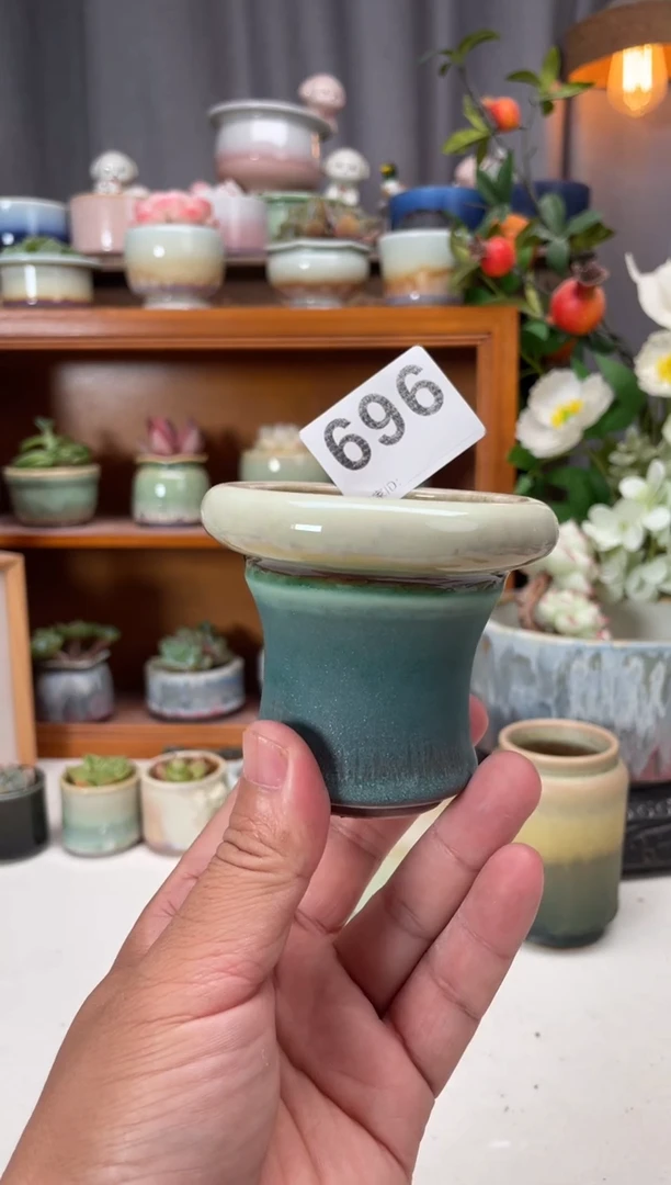 瓷片696知木小芳花盆