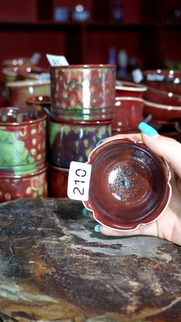 摆件精品窑变钧瓷茶器