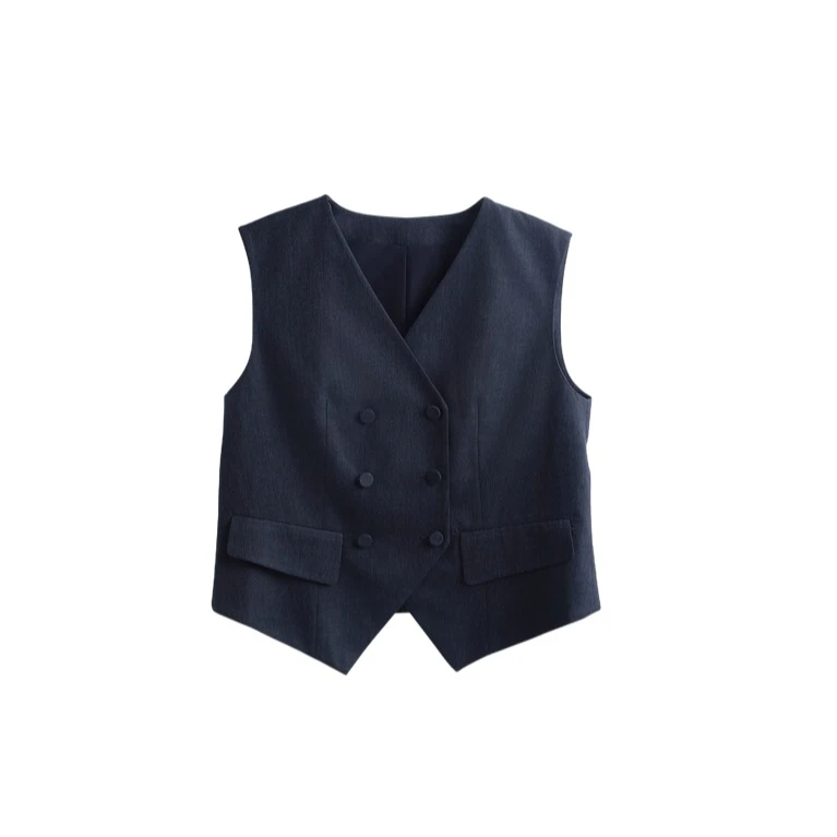 【Minority Focus】高定设计款桑蚕丝混纺马甲243MJ8166