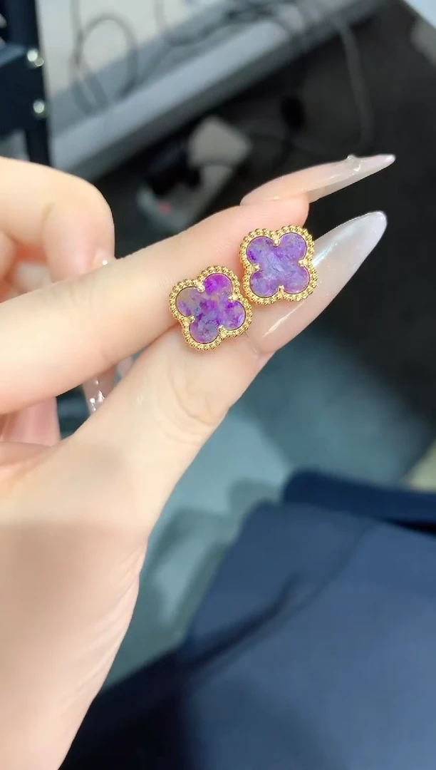 银S925镶嵌苏纪石（舒俱来）.耳饰