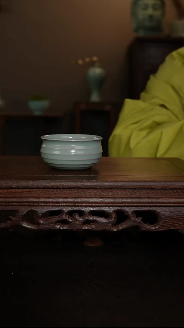 摆件瓷王国奇手工炫纹杯 印章