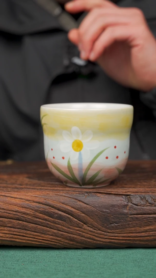 【闪购商品】瓷片53景德镇杯釉下手工手绘瓷器