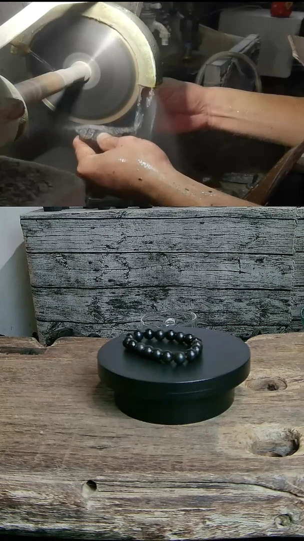 双11大促天然冰碛岩整石雕刻18颗珠子10MM手串