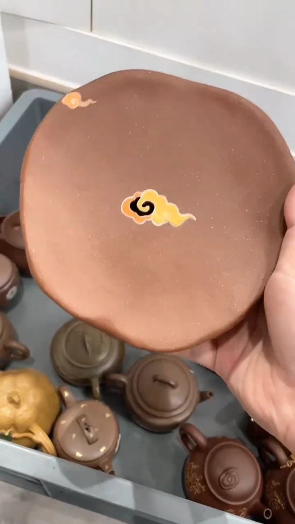 茶壶紫砂南瓜泥绘湿泡