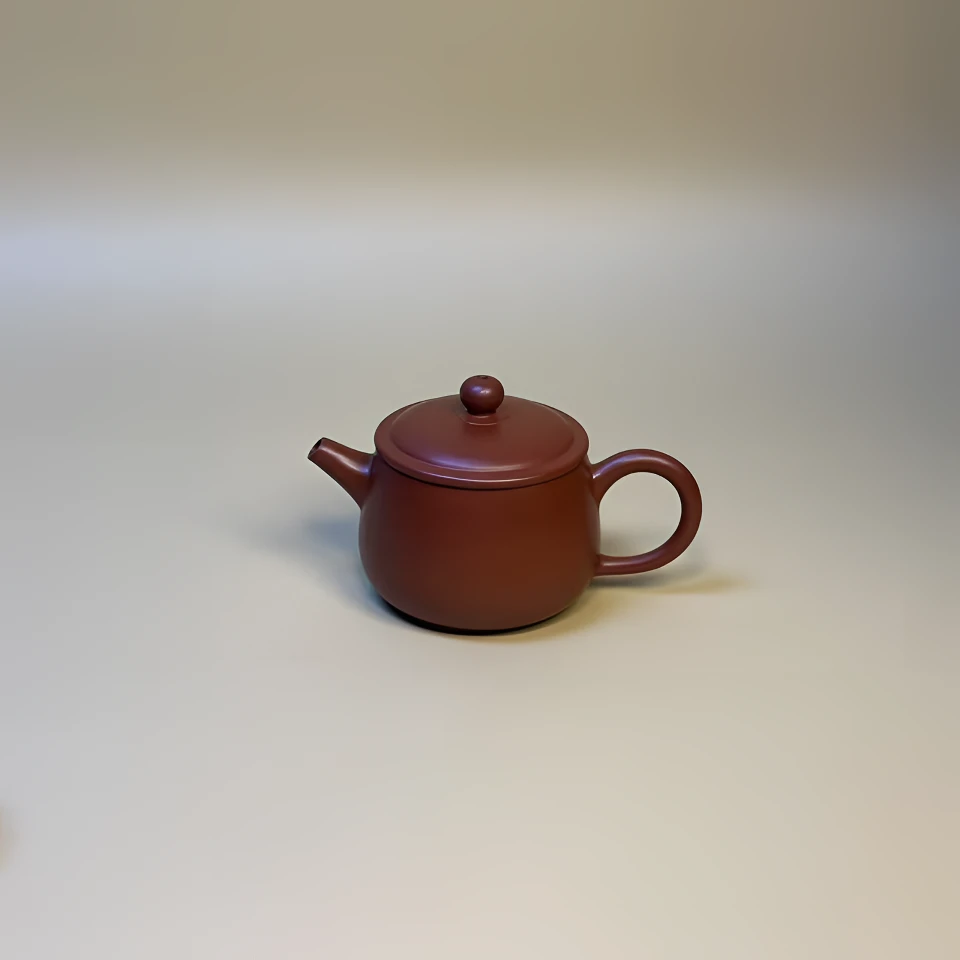 潮具(红泥玉碗壶)潮州手制朱泥原矿小容量茶壶泡茶壶家用功夫茶具