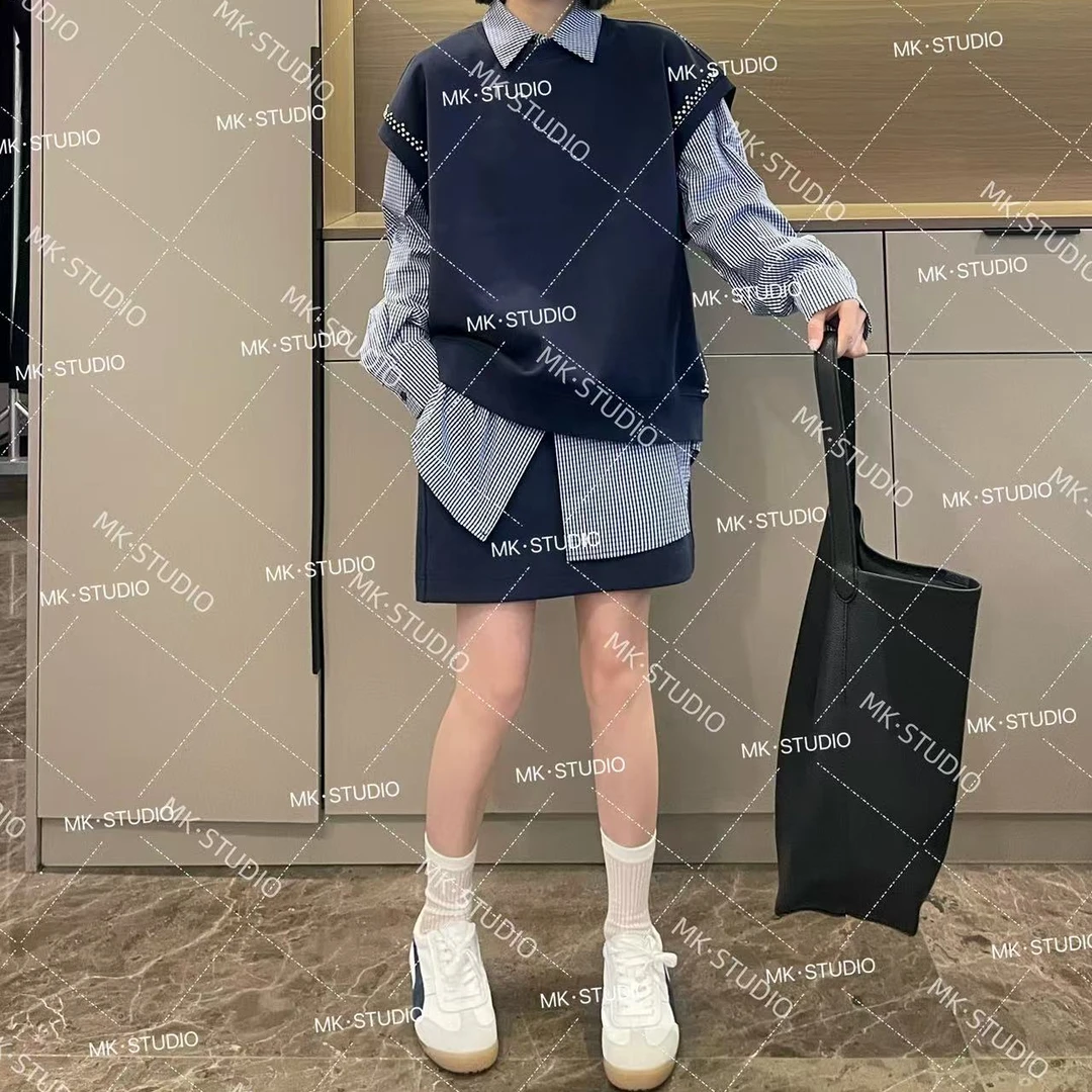 米可/MK-1656ZJ【钉珠套装】时尚休闲气质减龄春季新款套装