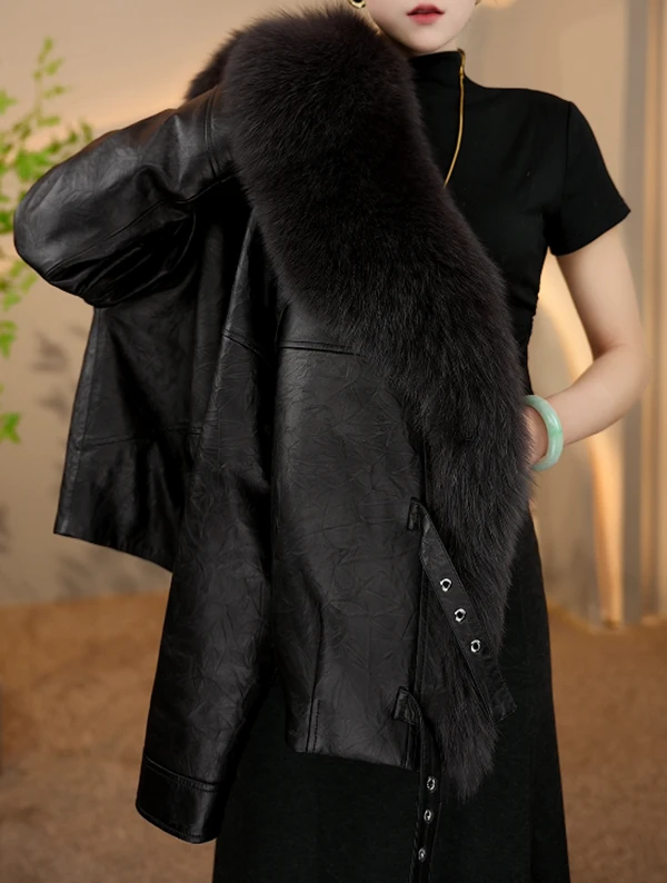 2025杭州专柜原版新款海宁皮草羽绒服11251-S