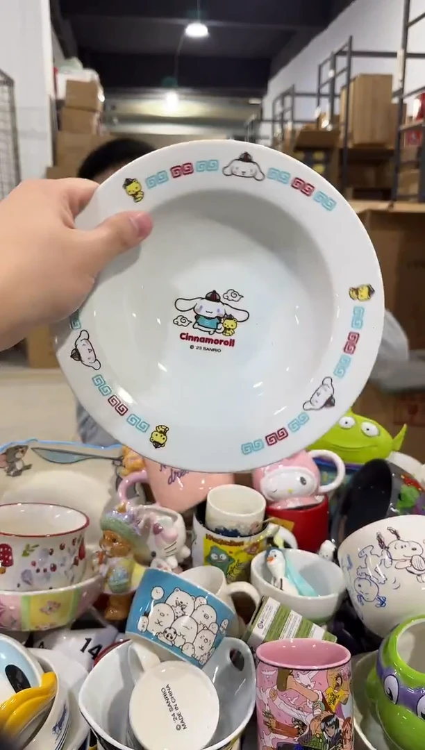 瓷片国风玉桂狗餐盘