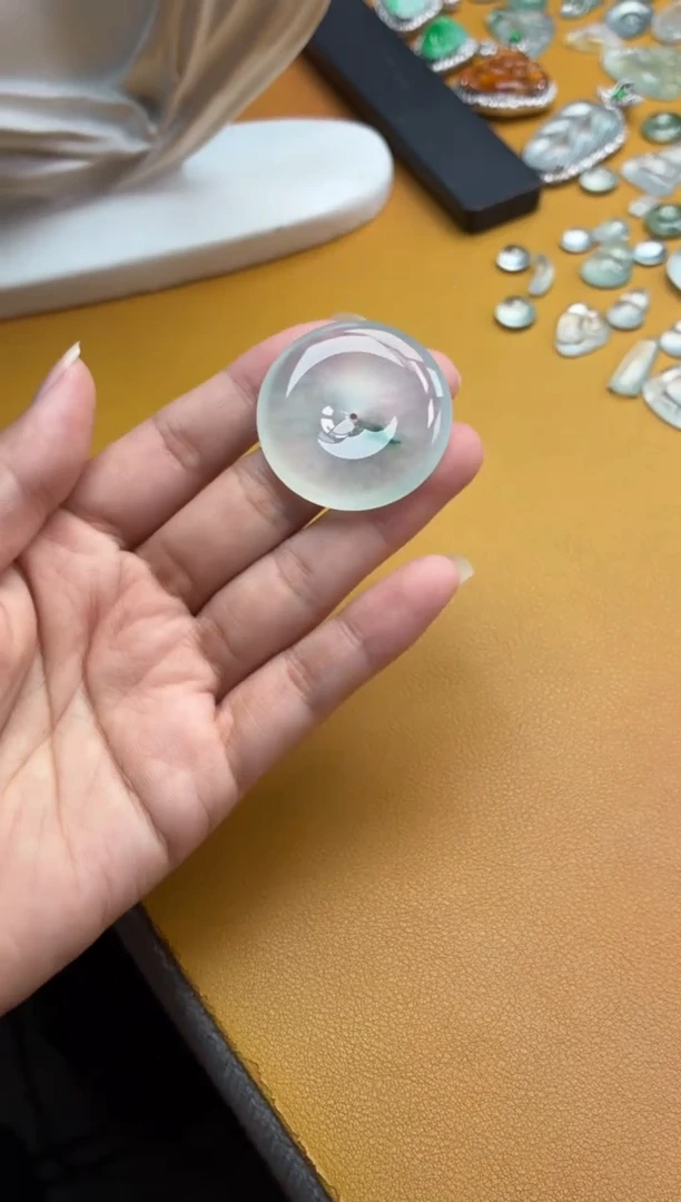 吊坠(不含链)未镶嵌翡翠14 平安扣 35 6.8