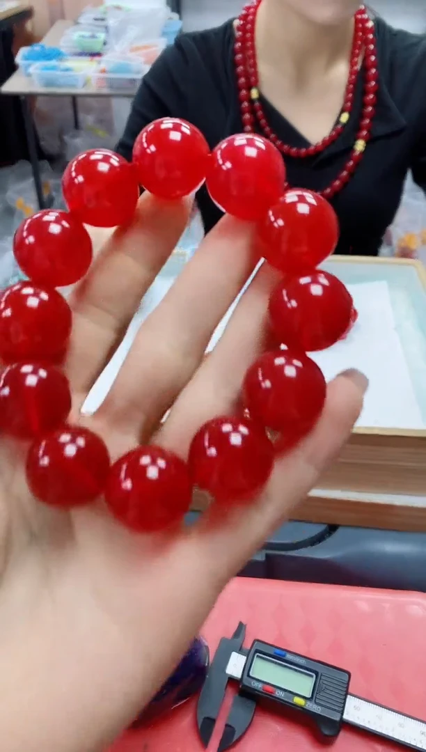 未镶嵌颈饰玛瑙/玉髓鸽血红卡20mm