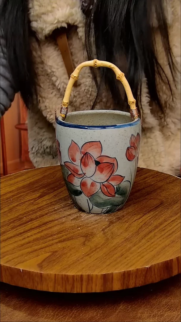 杯子陶景德镇手工手绘釉下彩陶瓷