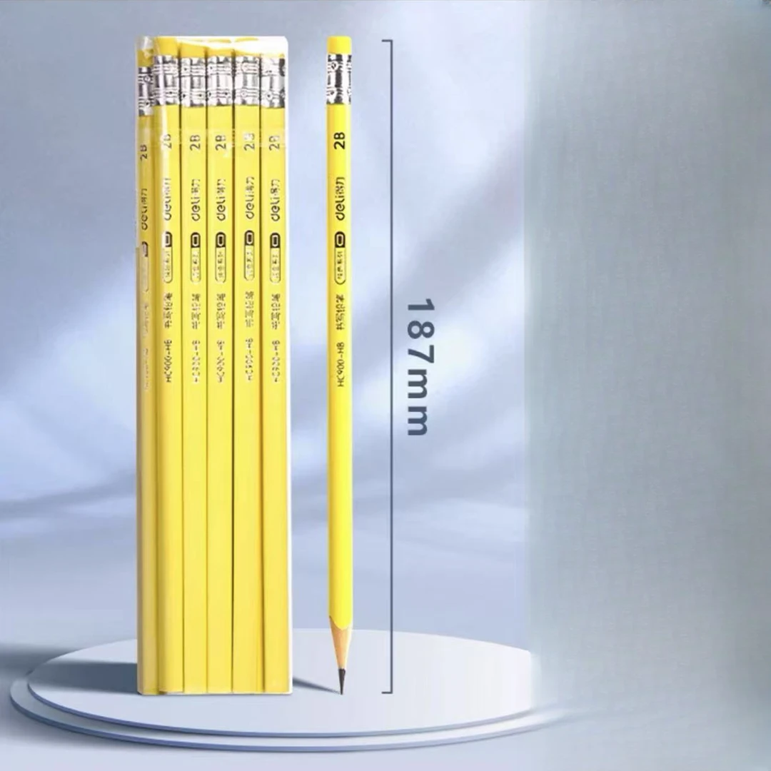 书写铅笔HC900-2B考试带橡皮擦头练字文具用品
