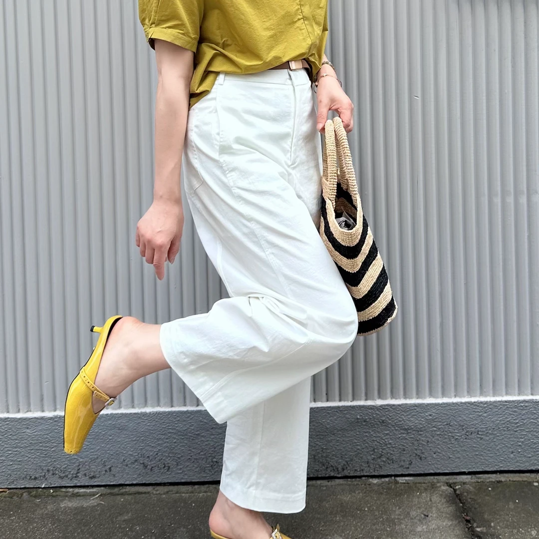 薄款口袋休闲风夏季薄款休闲裤夏季显瘦复古女装阔腿裤