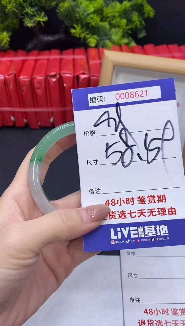 未镶嵌手镯翡翠0008621