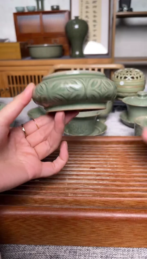 陶瓷271孟红娟纯手工镂空香炉