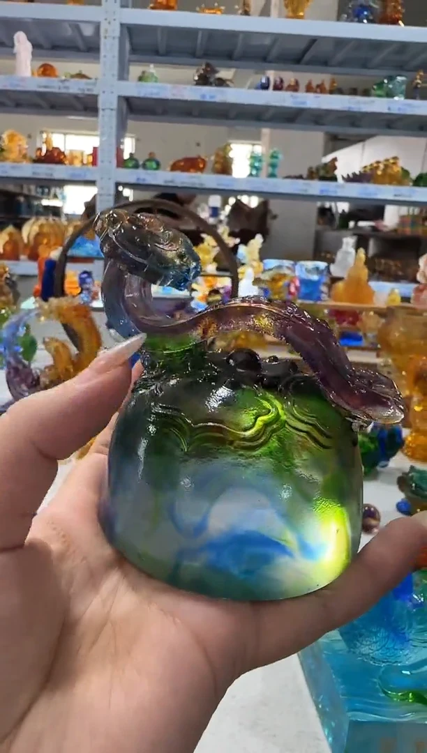 琉璃手工艺品称心如意 微瑕·不退不换·介意勿拍