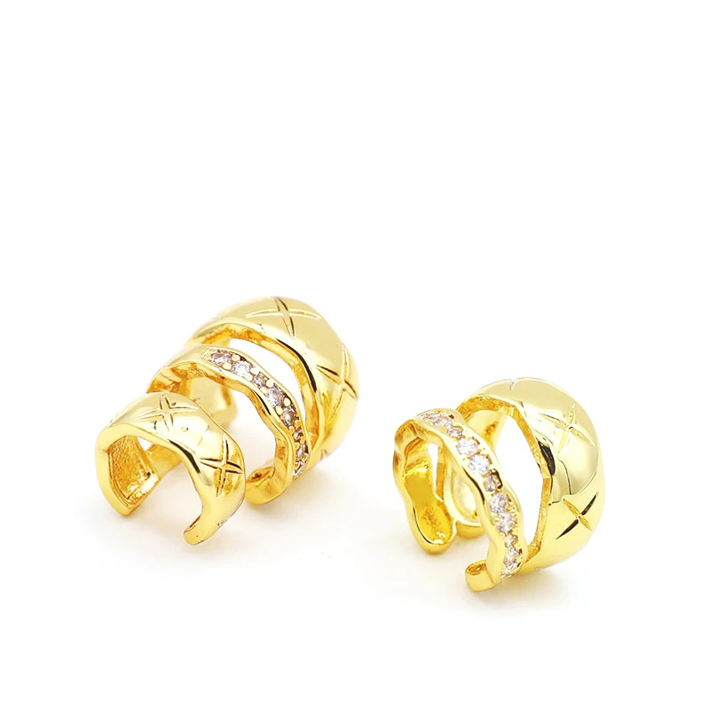 合金耳饰 设计师款时尚轻奢耳骨夹~3694