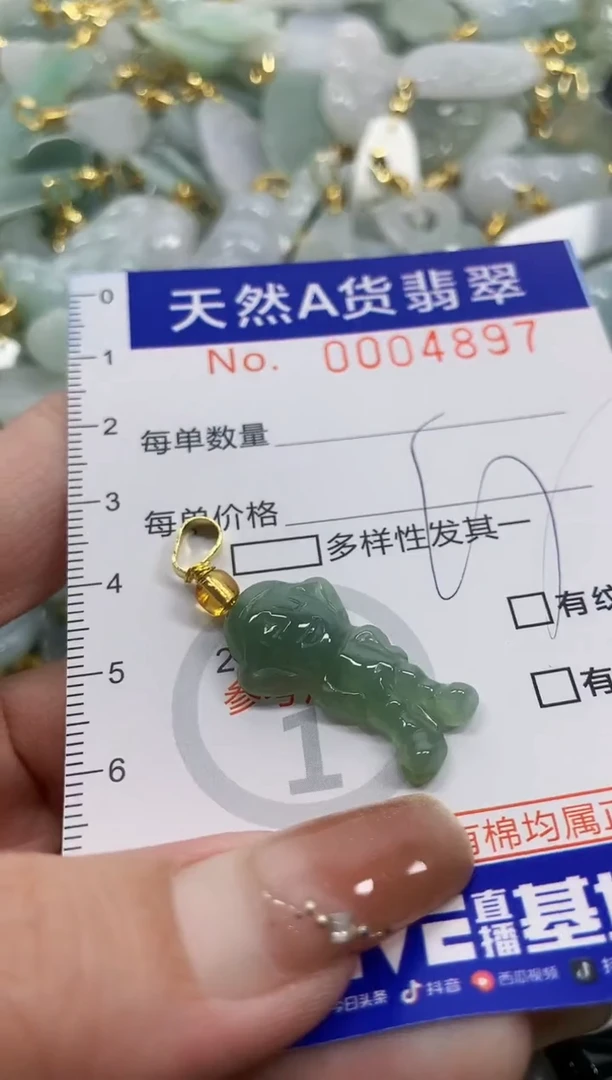 颈饰未镶嵌翡翠天然A货翡翠