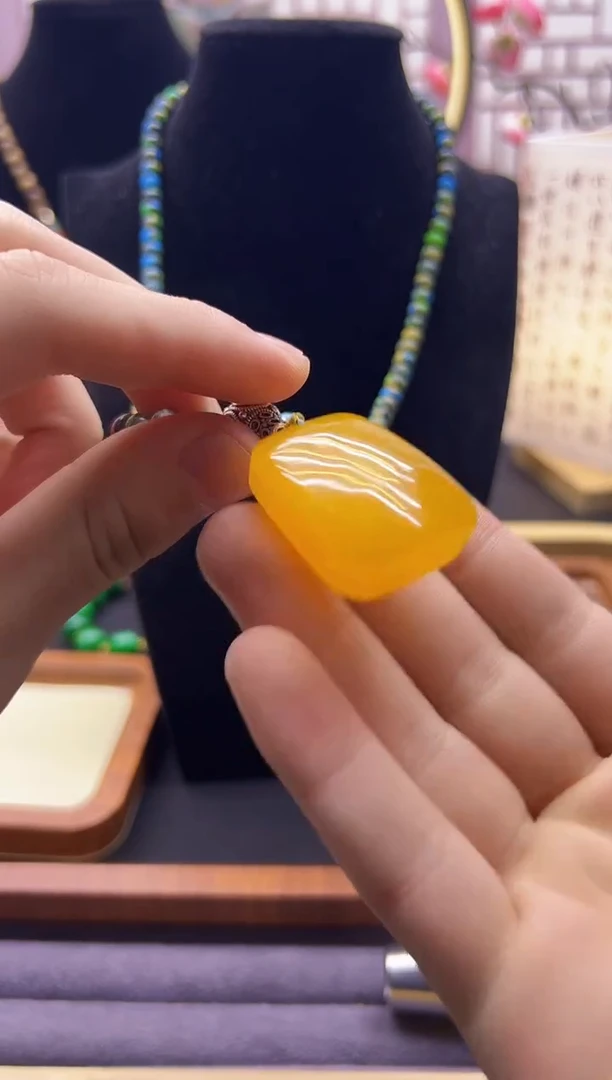 【闪购商品】蜜蜡颈饰银S925镶嵌X316