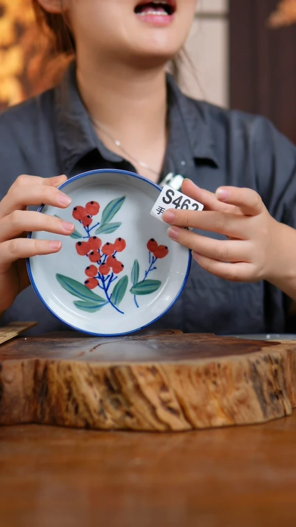 盘462老陶泥盘子