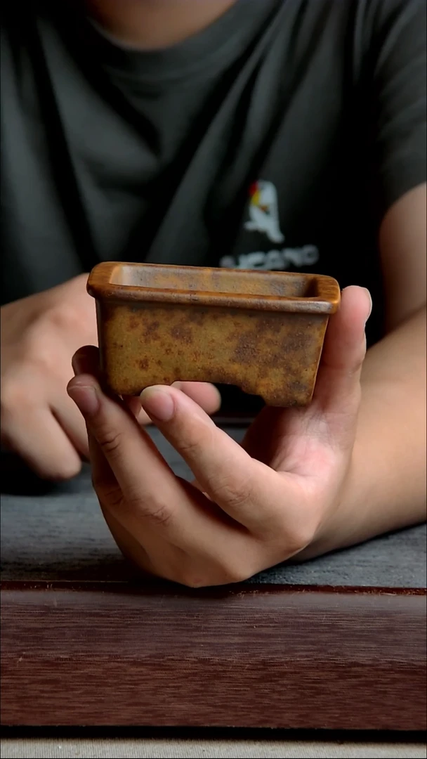 紫砂花盆7.5*5.5*2.8内径尺寸紫砂花盆