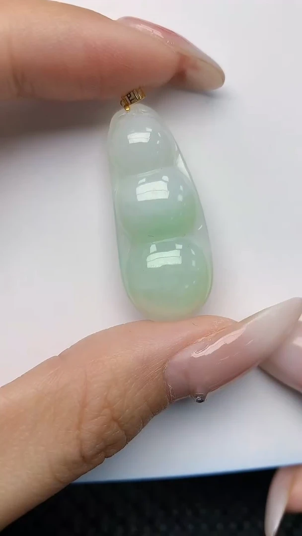 【闪购商品】翡翠颈饰18K金镶嵌天然翡翠A货