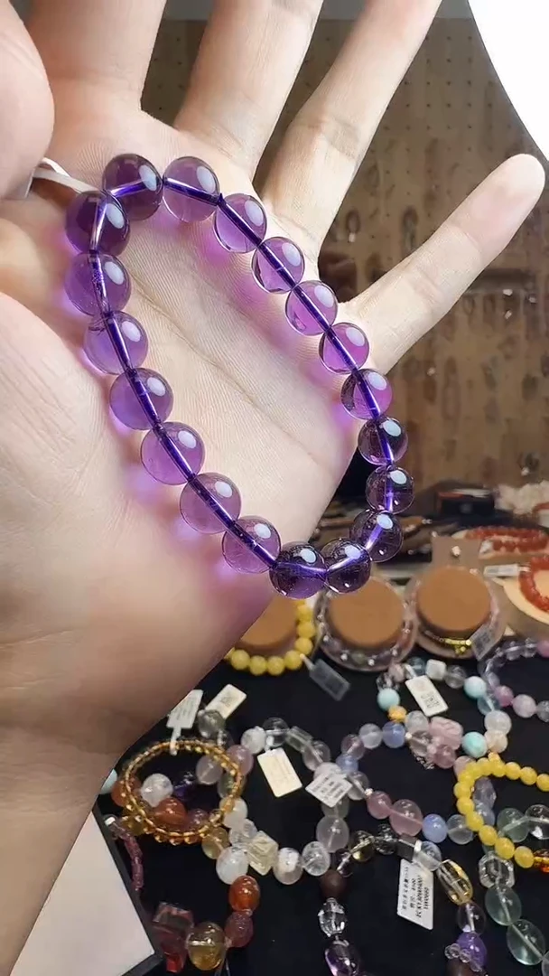 未镶嵌手链水晶村1375 约10mm