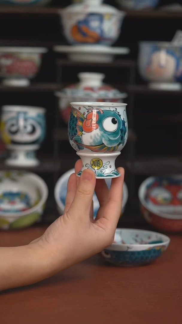 老师作品神仙鱼蛋杯 （微瑕福利 ）