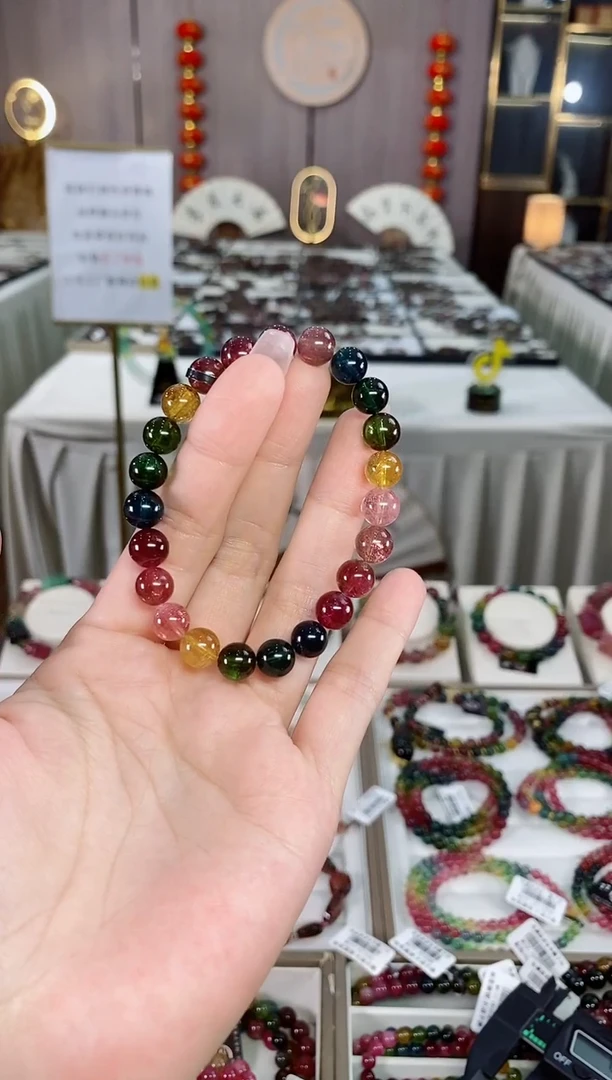 碧玺单圈手串8mm+未镶嵌碧玺（多样性发一条）hon