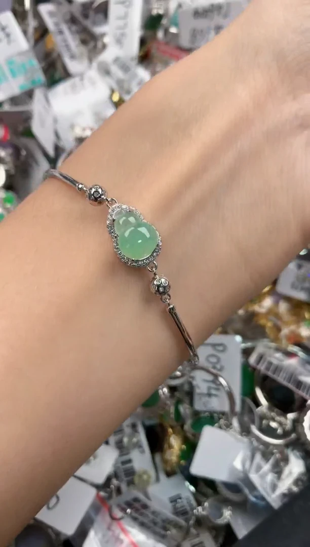 银S925镶嵌戒指翡翠111            3