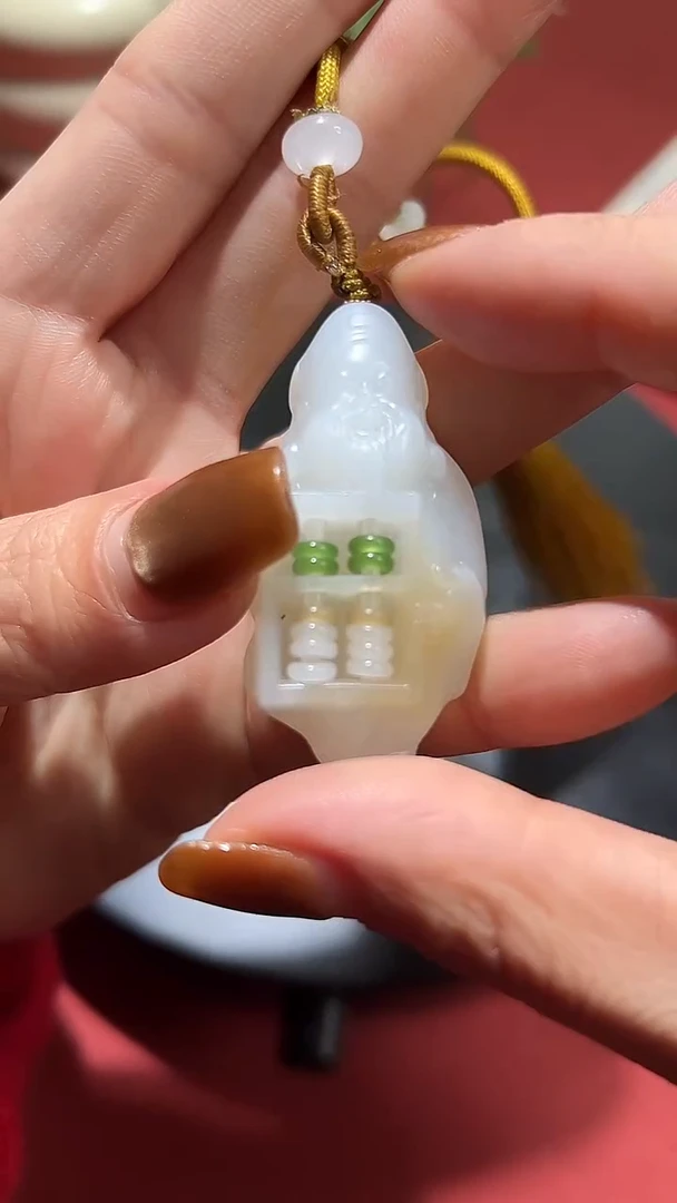 未镶嵌和田玉挂件和田玉财神挂件04