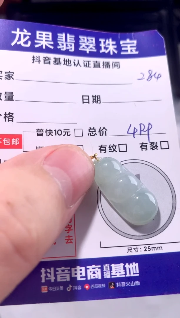 颈饰未镶嵌翡翠豆子284