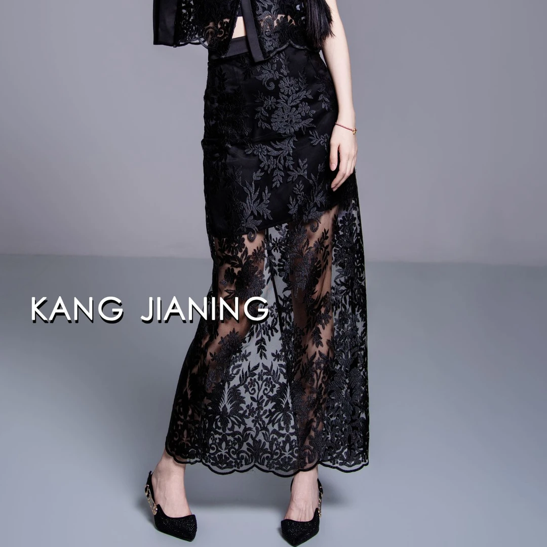 【耀世专享】2025秀场高奢蕾丝半裙KC25Q187