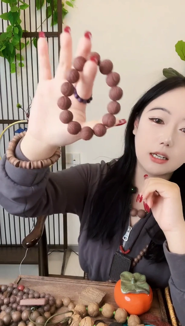 泥塑大四合喜字珠手串