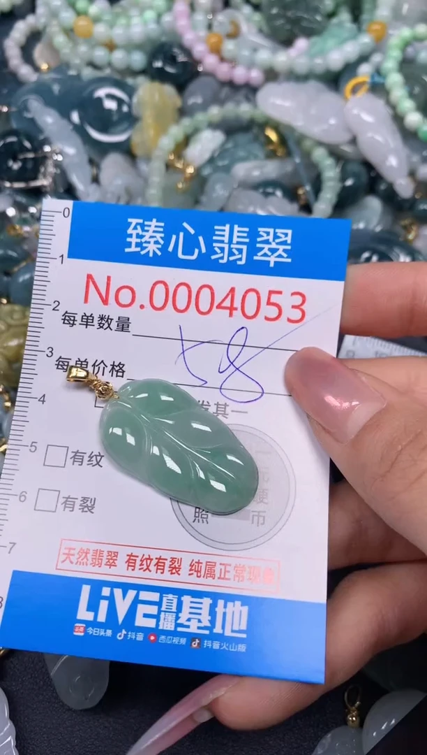 【闪购商品】翡翠颈饰未镶嵌含绳0004053