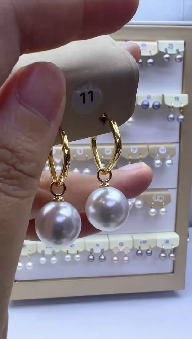 未镶嵌淡水珍珠耳饰11