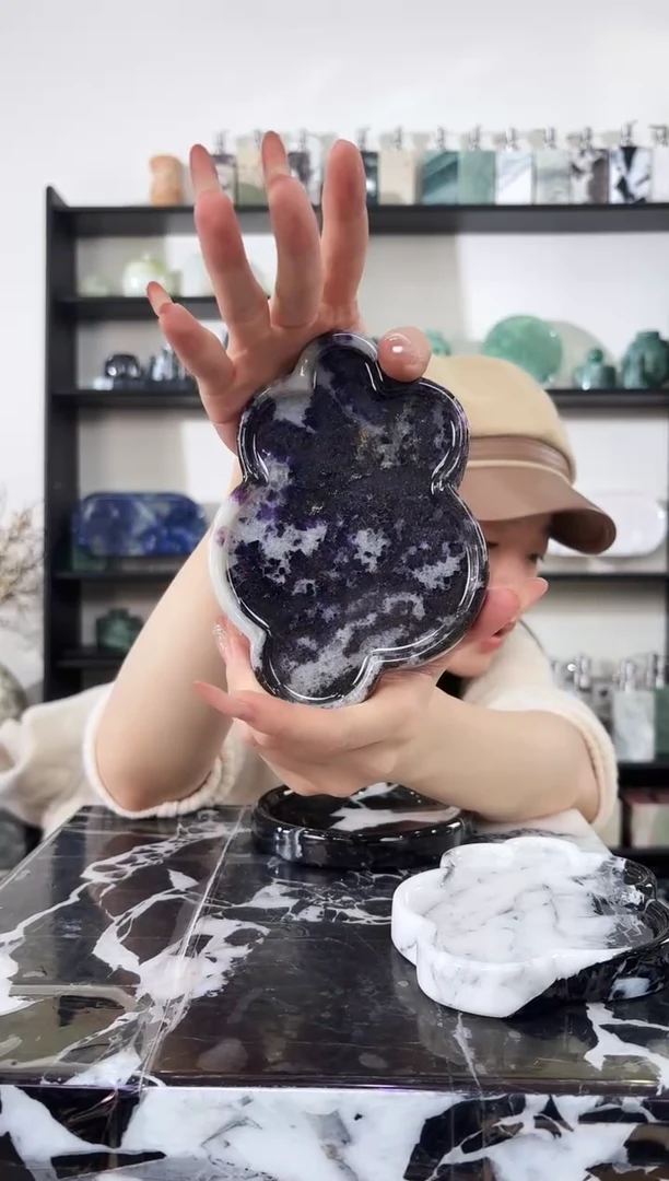 石材紫斑马006云朵