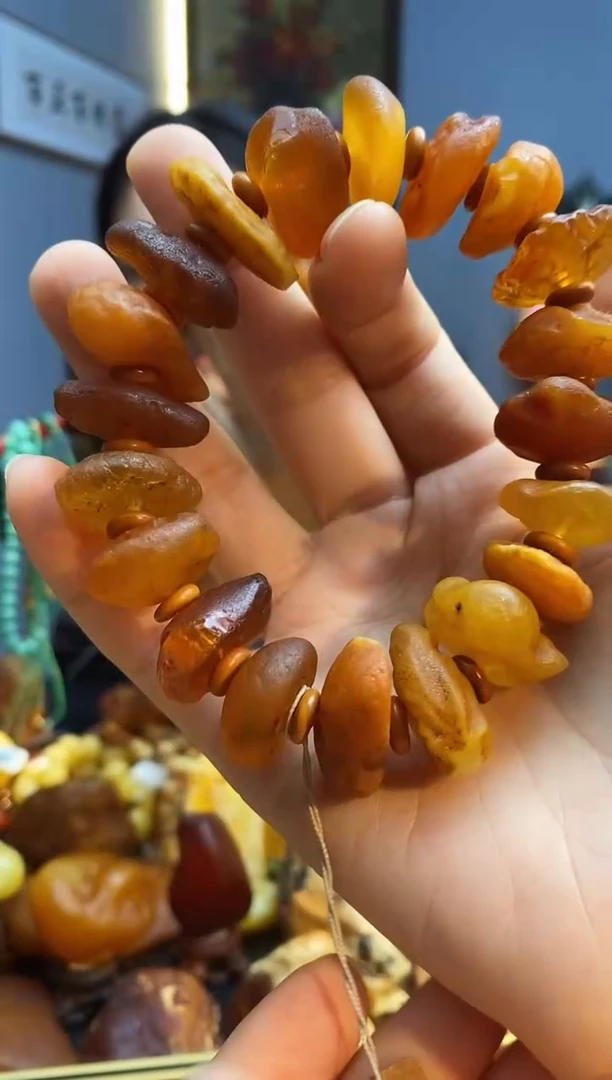 未镶嵌琥珀手串手串