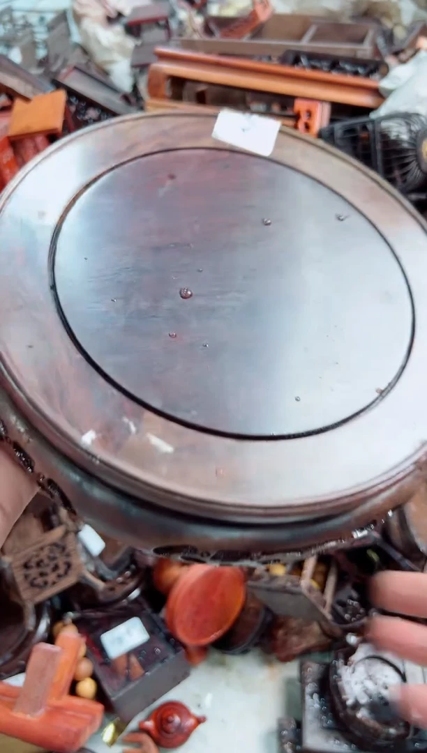 木91圆底座花架摆件处理20公分