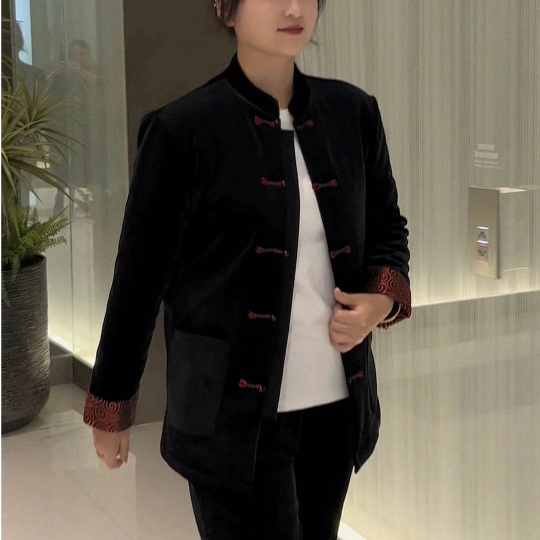 6311男士加厚薄棉服新款休闲时尚百搭唐装外套