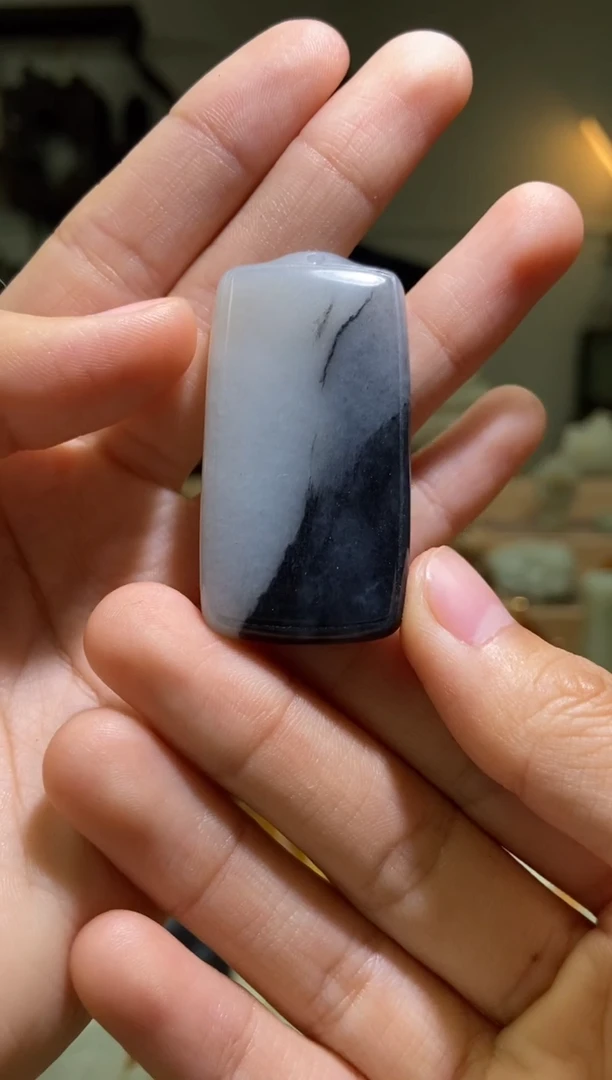 未镶嵌和田玉挂件新疆和田玉青花平安牌挂件