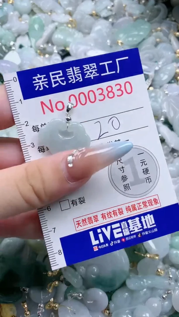 翡翠未镶嵌吊坠(不含链)3830