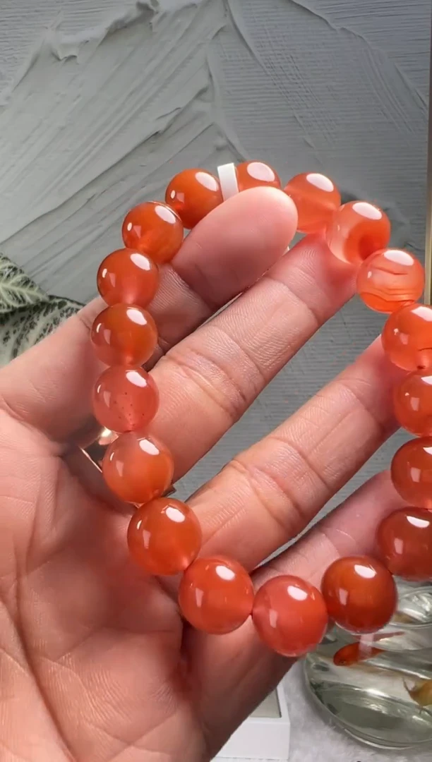 手串未镶嵌南红玛瑙南红玛瑙（默认微瑕）